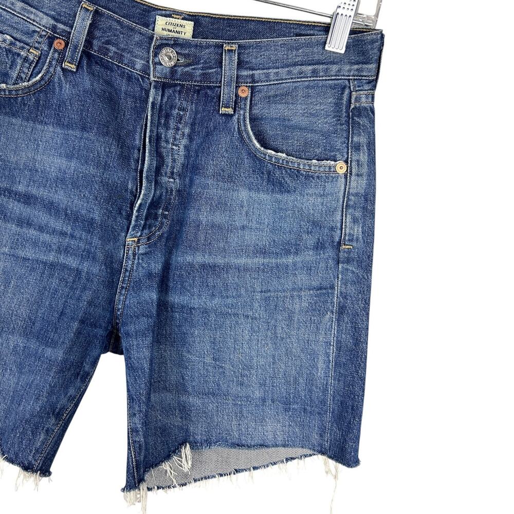 Citizens of Humanity Bailey Loose Fit Denim Bermuda Shorts 24 - Picture 5 of 9